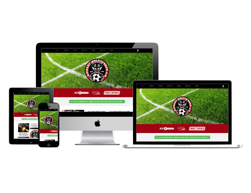 Kickers Halstenbek e.V. Responsive Webdesign - Werbeberatung Halstenbek | Werbeagentur für die Region